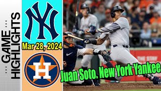 New York Yankees vs Houston Astros [HIGHLIGHTS] - JUAN SOTO IS FIRED UP!THEEEEE