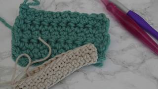 How to Crochet the Extended Single Crochet Stitch - in the round