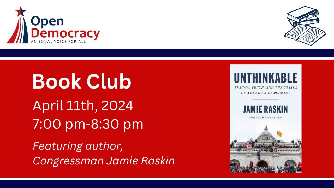 Open Democracy Book Club - "Unthinkable: Trauma, Truth And The Trials ...