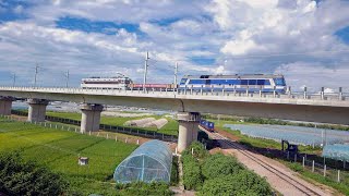 【test train of High speed rail】米、准、高三线的历史性会车~记红河州州府首条高铁冷滑实验