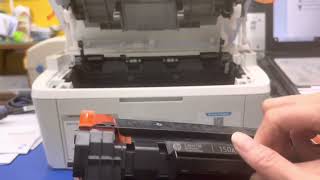 開箱安裝碳粉匣｜HP LaserJet MFP M141w 無線雷射多功事務機｜碳粉匣安裝｜紙張放置｜無線設定｜專業維修印表機｜浩昇科技