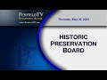 Historic Preservation Board | 2024: May 30th Meeting