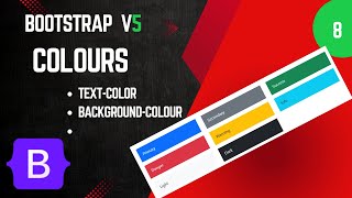 Color In Bootstrap 5 | text-color and background-color in bootstrap 5 | bootstrap free course