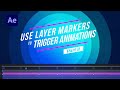 After Effects Expression: How to Trigger Keyframes with Layer Markers