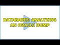 Databases: Analyzing an Oracle dump (2 Solutions!!)