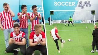 TWO CLOSE TOP BINS!?! 😱 | Southampton fans | Volley Challenge | Plus Aitch, & Derek Chisora