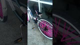 CUSTOM SE BIKES BEACH CRUISER HYBRID BMX BIKE:     PINK FIRE EDITION.