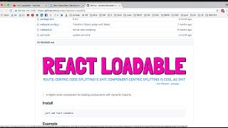 react component loading and code splitting in 4 min