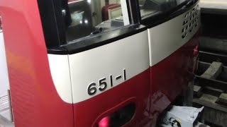 今日撮影‼️京急600形651編成が大師線運用‼️今日は京急600形4本が大師線運用‼️大師線大師橋駅にて到着