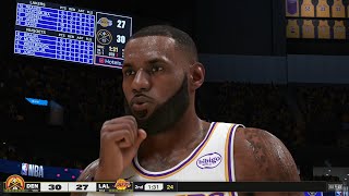 Official NBA 2K25 FULL GAMEPLAY (LAKERS VS NUGGETS)