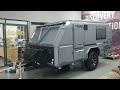 ready to ship njstar explore trailer off road camper toy hauler with aviational 5051 aluminum shell