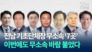 전남 기초단체장 무소속 '7곳' 이번에도 무소속 바람 불었다 / KBC뉴스