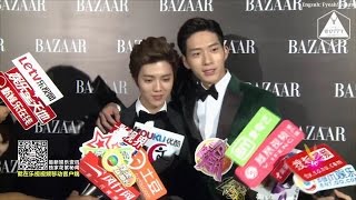 [Thaisub 1080P] 150923 BAZAAR Stars Charity Night - Interview with Luhan \u0026 Jing Boran