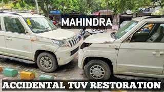 Mahindra Tuv Accidental Repair | Diamond White | Denting And Painting | Lucknow