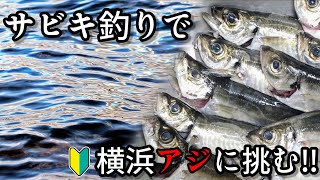 【魚釣り】手軽に堤防釣りを始めよう！サビキ釣りで横浜の金アジ狙い!!