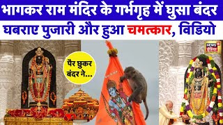 Ayodhya Ram Mandir के गर्भगृह मे घुसा Monkey फिर हुआ देखने लायक चमत्कार | Pran Pratishtha | N18V