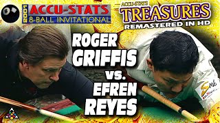 2001 TREASURE: Roger GRIFFIS vs. Efren REYES - 2001 ACCU-STATS 8-BALL INVITATIONAL