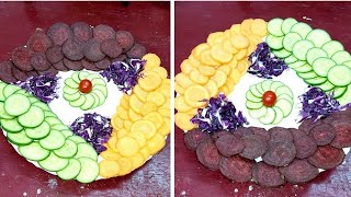 Vegetable salad recipe||salad decorations ideas by neelamkirecipes