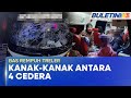 KEMALANGAN | Bas Rempuh Treler, Empat Cedera