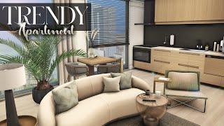 2 BEDROOM TRENDY APARTMENT + CC LIST || The Sims 4: Speed Build