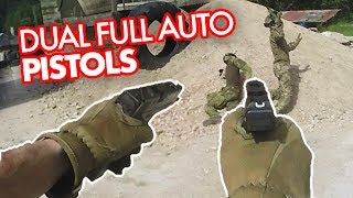 DUAL WIELD Airsoft Pistols - FULLAUTO Glock 18c