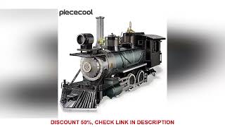 Piececool Puzzle 3d Metal Mogul Locomotive 282Pcs Assembly Model Building Kit DIY Toys for Adult