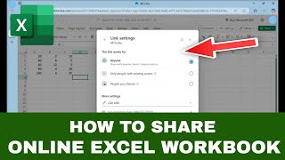 How to Share an Online Excel Workbook (Sharing on Excel for Web)