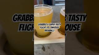 Tried a QUAD HAZY IPA in this flight at Tinhouse Brewing!! 🍻#craftbeer #shorts