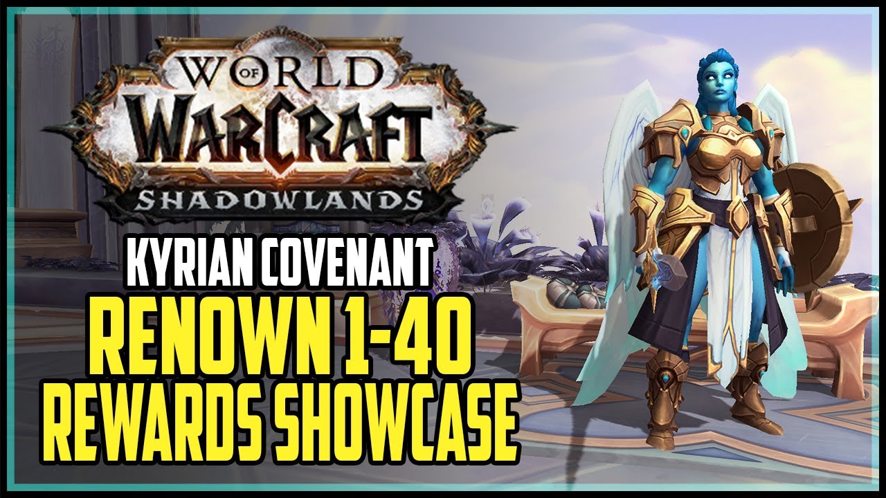 All Kyrian Renown Rewards Showcase WoW Shadowlands - YouTube