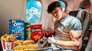 10,000 Calorie Challenge On A Plane