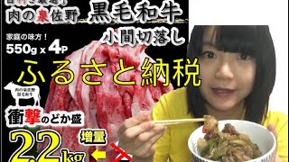 ふるさと納税🥩黒毛和牛小間切れ切落し食べました　大阪府泉佐野市