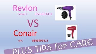 Conair Vs Revlon Hairdryer