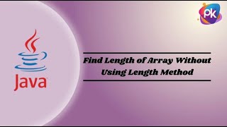 Find Length of Array Without Using Length Method#java #javaprogramming #string #javashort #interview