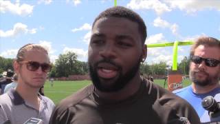 Rookie running back Terrance West on his conversations with Cleveland Browns legend Jim Brown