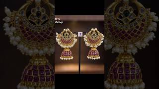 WhatsApp 9553613990 #dailywearearrings #bridal jhumuka #gold earrings