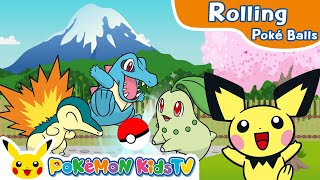Rolling Poké Balls: Johto Region | Pokémon Fun  | Pokémon Kids TV​