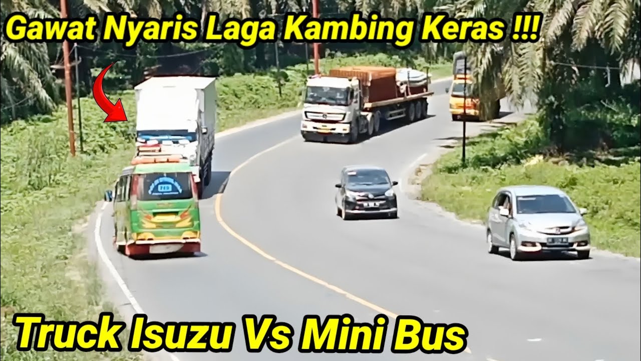 Akibat Ngebut & Ugal-ugalan Truck Isuzu Nyaris Menghantam Mobil Sewa ...