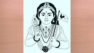 how to draw murugar drawing | lord murugan drawing easy step by step video