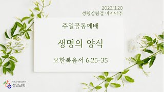 성암교회 주일예배 [2022.11.20]