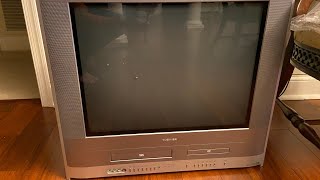 Toshiba VHS and DVD player combo crt tv