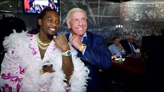 Offset shows off “Ric Flair drip” backstage at SmackDown LIVE: WWE Exclusive, Se