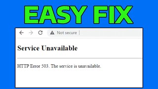 How To Fix HTTP Error 503 The Service is Unavailable in Windows 11