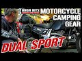 Dual Sport Motorcycle Camping Gear