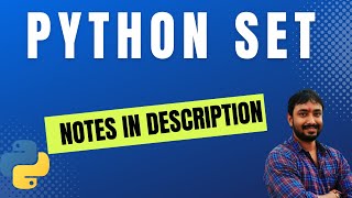 Sets in Python - Explained with Examples | Python Tutorial for Beginners in Hindi