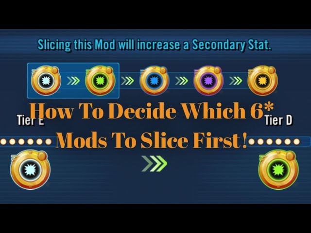 How To Determine Which 6 Mods You Should Slice Swgoh Tv