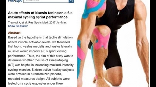 Sprint Cycling and Kinesio Tape