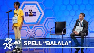 Jimmy Kimmel vs 12-Year-Old Spelling Bee Winner Bruhat Soma