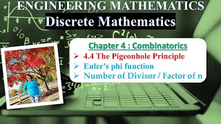 Ch 4.4.2 Euler's phi function , Number of Divisor / Factor of n |  Combinatorics by @MonalisaCS