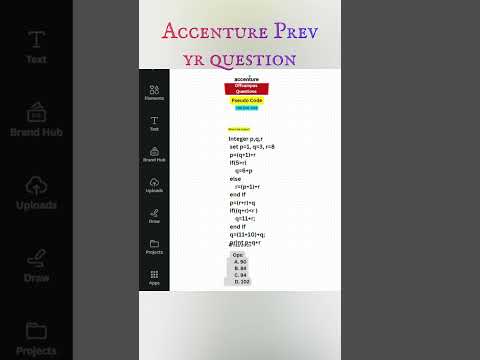 Accenture Pseudo Code Questions And Answers - YouTube