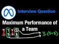 Maximum Performance of a Team - Leetcode 1383 - Python